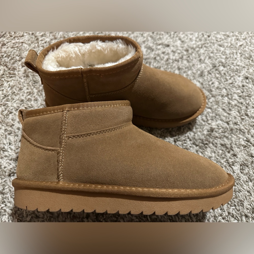 PROJECT CLOUD Hippy Women’s Ankle Boots 100% Genuine Suede in Chestnut - Picture 7 of 7